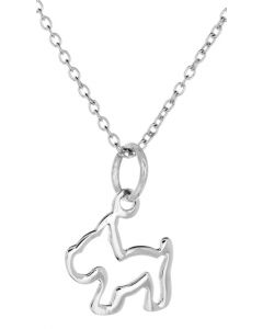 Sterling Silver Open Wee Doggie Necklace