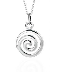 Sterling Silver Celtic Circular Swirl Necklace