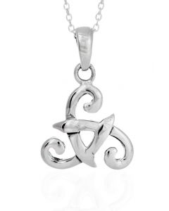 Sterling Silver Celtic Triskele Necklace