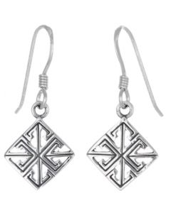 Sterling Silver Pictish Drop Earring