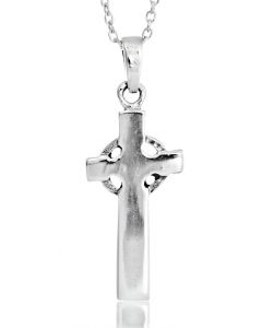 Sterling Silver Plain Cross Necklace