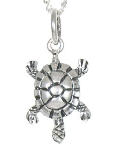 Sterling Silver Turtle Necklace