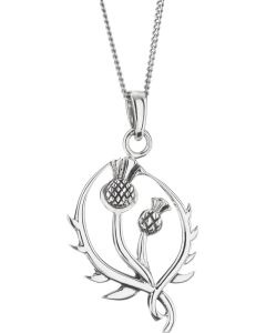 Thistle Necklace crafted from Sterling Silver  