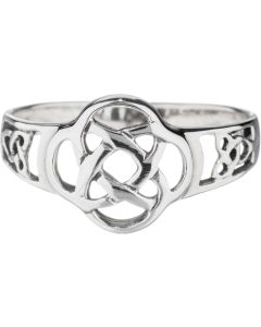 Sterling Silver triskele knotwork Celtic  Ring 