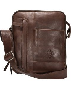 Genuine Leather Multi pocket Messenger Bag 