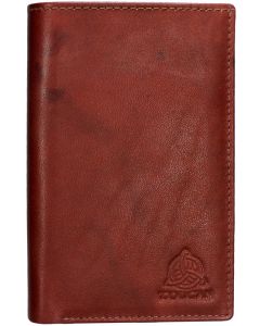 Genuine Leather Mens nine slot RFID Tall Wallet 