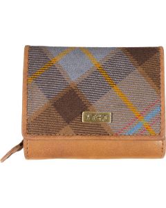 Outlander inspired 1743 RFID Leather & Dragonfly Tartan ladies clutch purse 