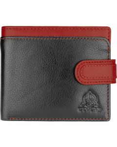 Genuine Leather Two tone tab wallet 
