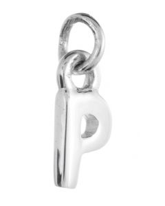 Sterling Silver Initial Necklace - Letter P