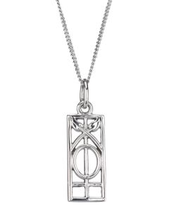 Sterling Silver  Rennie Mackintosh window design necklace 
