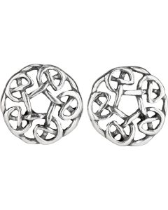 celtic knotwork round stud earring