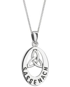Outlander inspired Sassenach Sterling Silver Triskele  Necklace