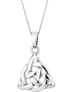 Sterling Silver Interwoven Celtic Necklace 