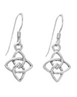Sterling Silver Celtic Knot Drop Earrings