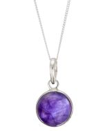 Sterling Silver Amethyst Pendant Necklace