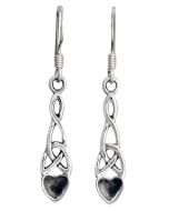 Sterling Silver Welsh Lovespoon Drop Earrings