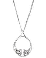 Sterling Silver intertwined Celtic necklace